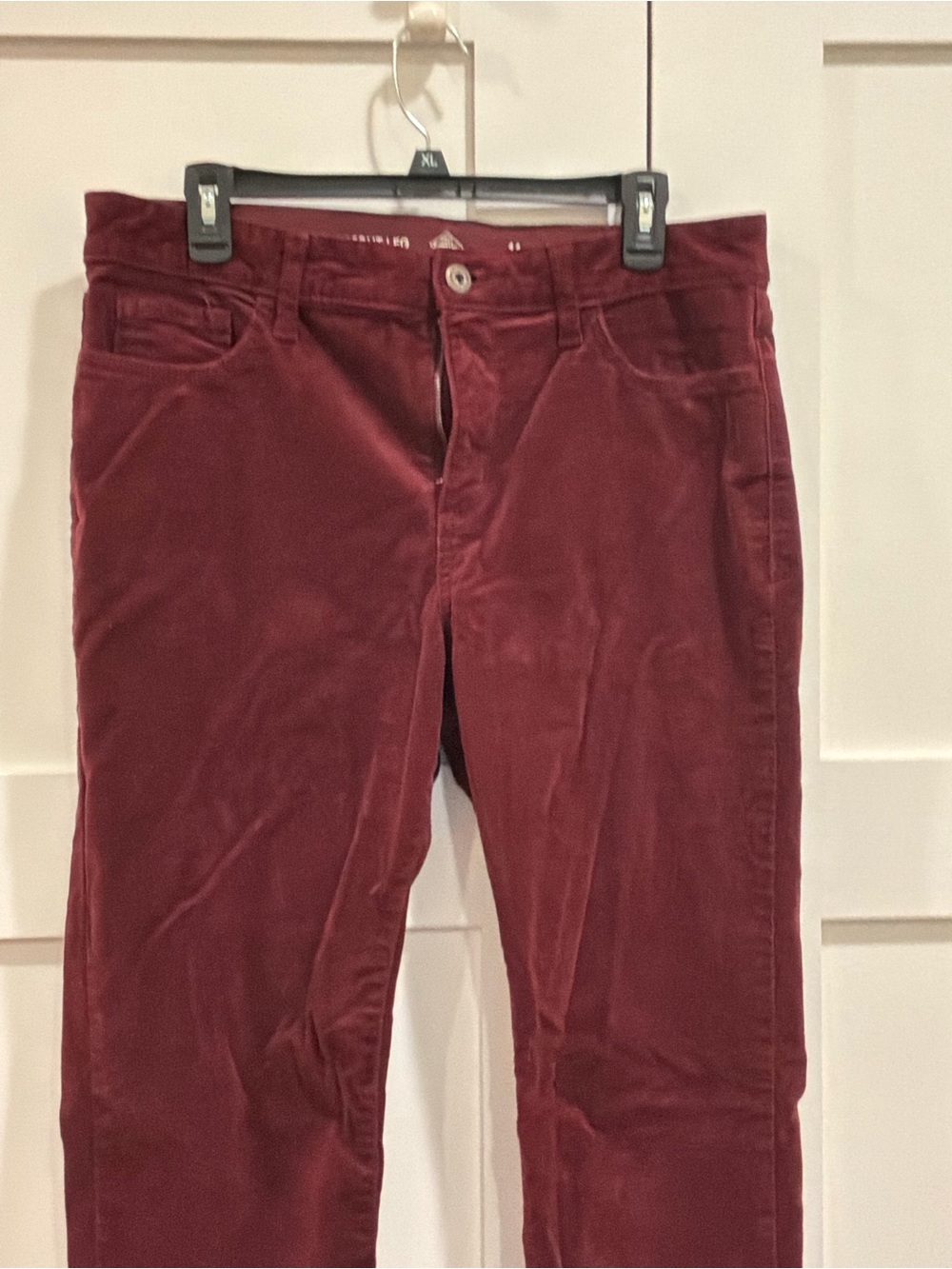 St. John's Bay Straight-Leg Corduroy Pants - Burgundy